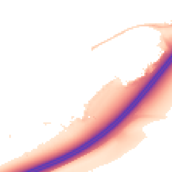 Night-time road noise heatmap for NN3 3XH