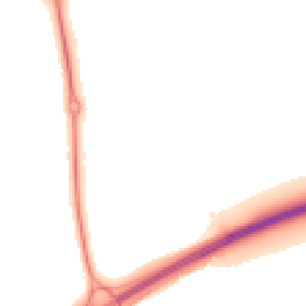 Night-time road noise heatmap for NN3 5AQ