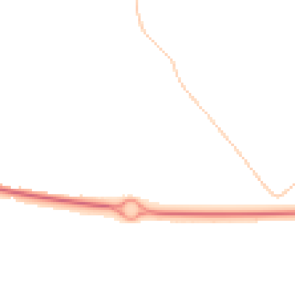 Night-time road noise heatmap for NN3 5BB