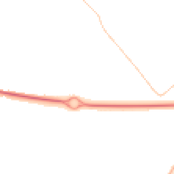 Night-time road noise heatmap for NN3 5BH