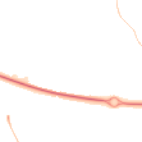 Night-time road noise heatmap for NN3 5DG