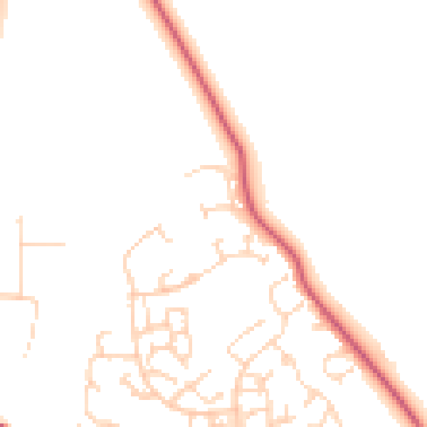 Daytime road noise heatmap for NN3 5DP