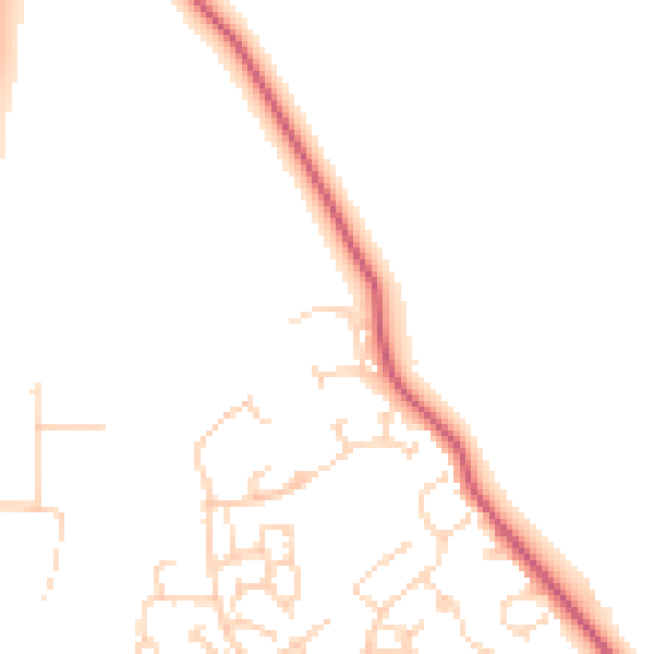 Daytime road noise heatmap for NN3 5DR