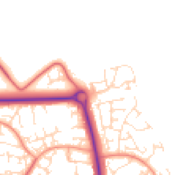 Daytime road noise heatmap for NN3 5GA