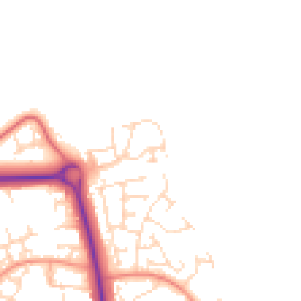 Daytime road noise heatmap for NN3 5GP