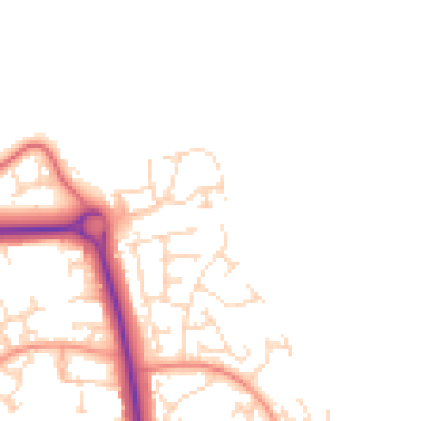 Daytime road noise heatmap for NN3 5GR