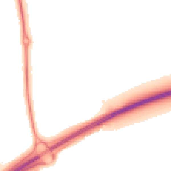 Night-time road noise heatmap for NN3 5HW