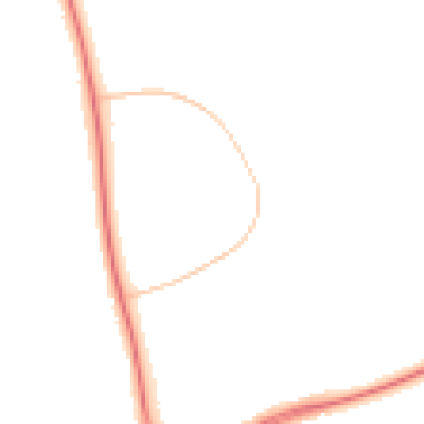 Night-time road noise heatmap for NN3 5JL