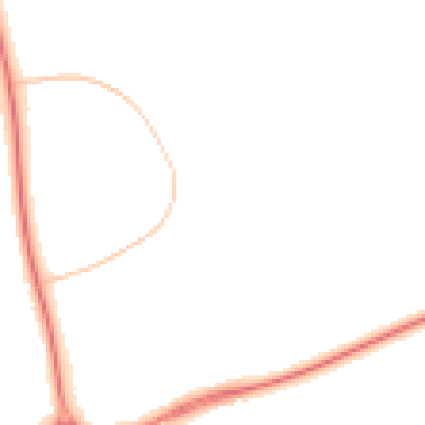 Night-time road noise heatmap for NN3 5JS