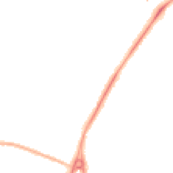 Night-time road noise heatmap for NN3 6BA