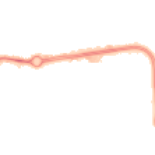Night-time road noise heatmap for NN3 6BJ