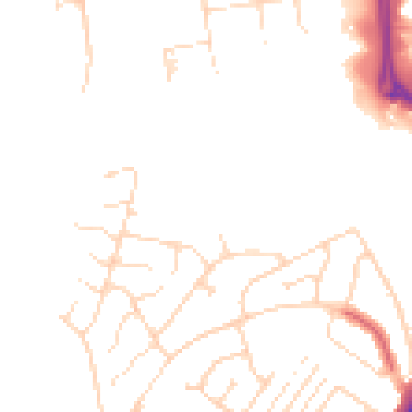 Daytime road noise heatmap for NN3 6FX