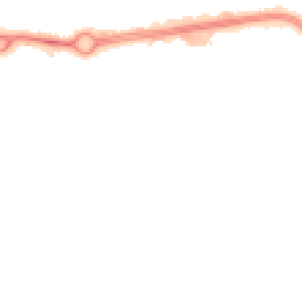 Night-time road noise heatmap for NN3 6JA