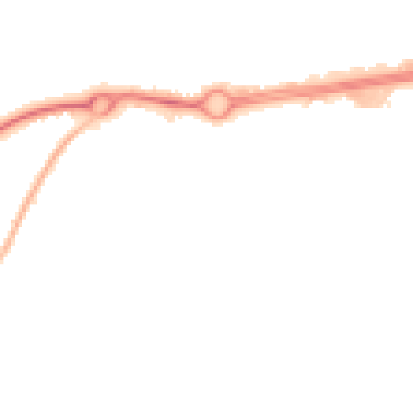 Night-time road noise heatmap for NN3 6LL