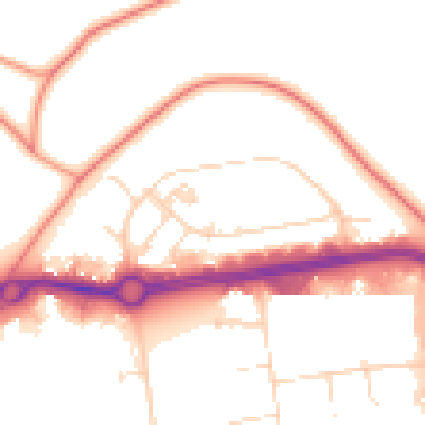 Daytime road noise heatmap for NN3 6NN
