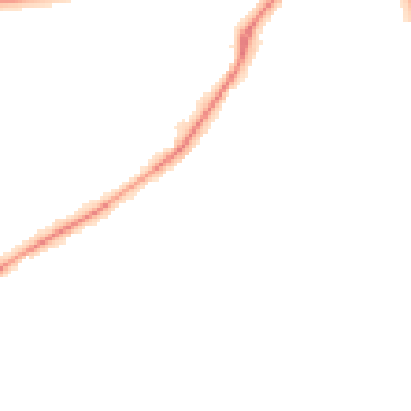 Night-time road noise heatmap for NN3 6NY