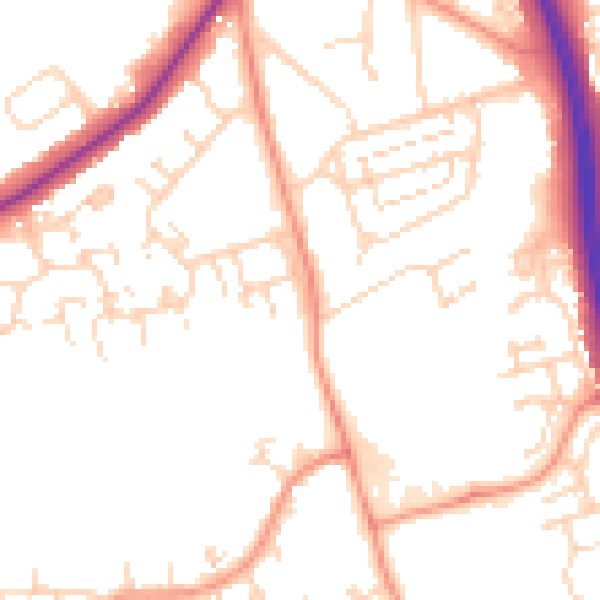 Daytime road noise heatmap for NN3 6PE