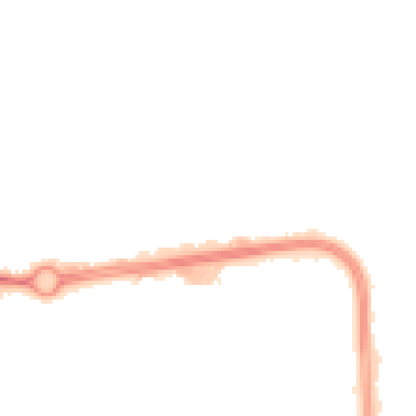 Night-time road noise heatmap for NN3 6PZ