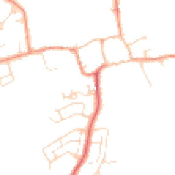 Daytime road noise heatmap for NN3 7AH