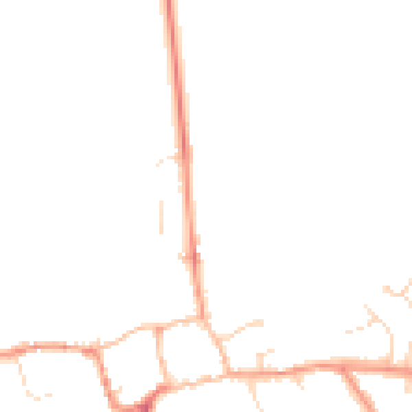 Daytime road noise heatmap for NN3 7AQ