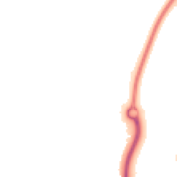 Night-time road noise heatmap for NN3 7AY