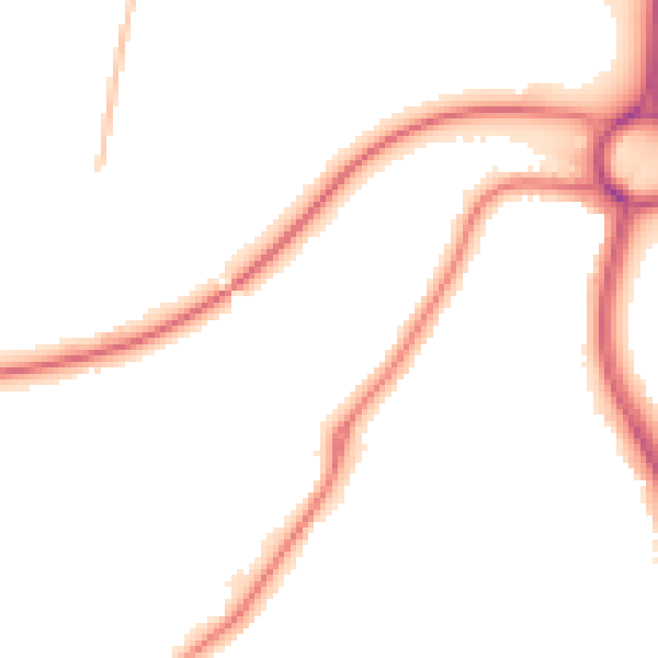Night-time road noise heatmap for NN3 7BG