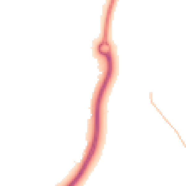 Night-time road noise heatmap for NN3 7DQ