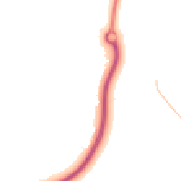 Night-time road noise heatmap for NN3 7DR