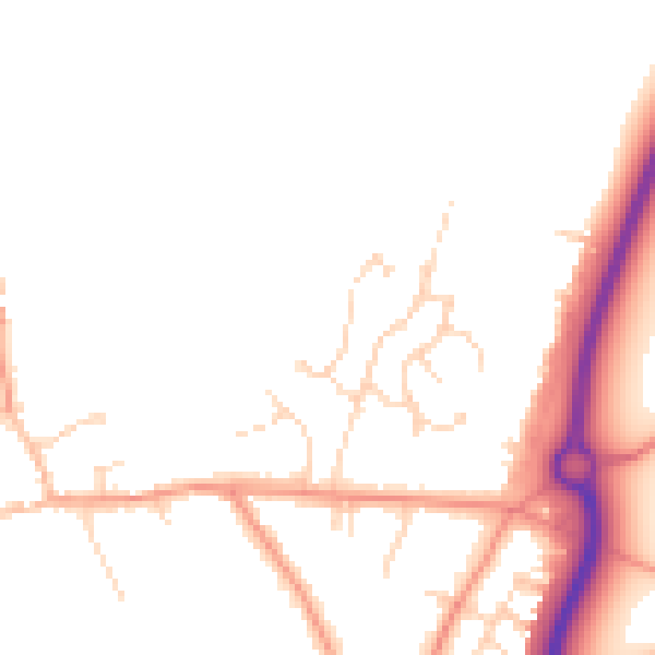 Daytime road noise heatmap for NN3 7ED