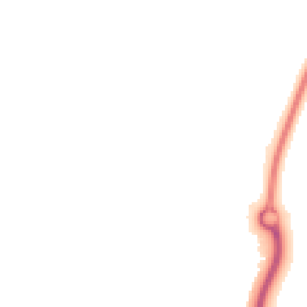 Night-time road noise heatmap for NN3 7ED