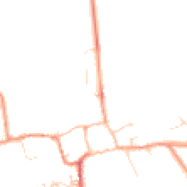 Daytime road noise heatmap for NN3 7FZ