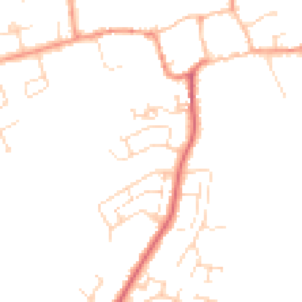 Daytime road noise heatmap for NN3 7QX