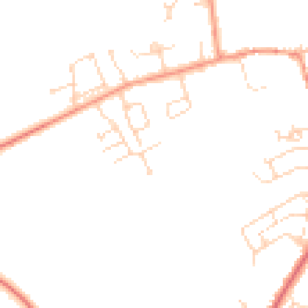Daytime road noise heatmap for NN3 7RU