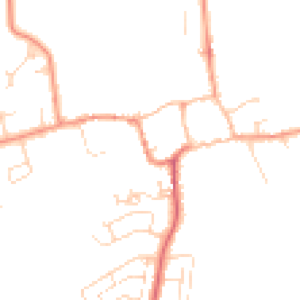 Daytime road noise heatmap for NN3 7RZ