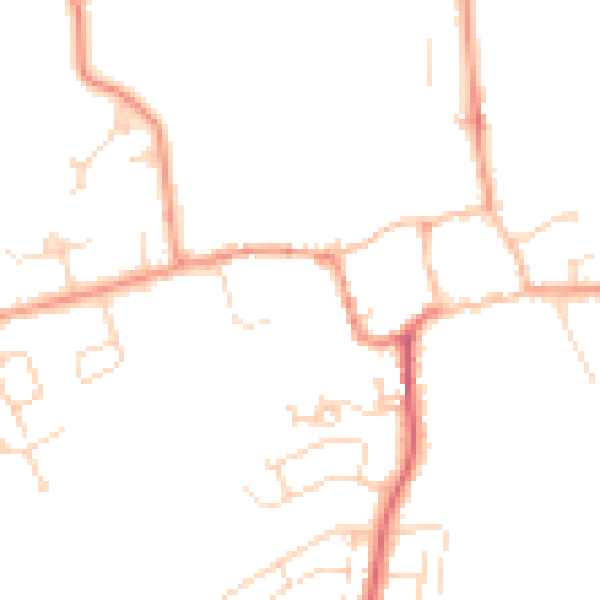 Daytime road noise heatmap for NN3 7SD
