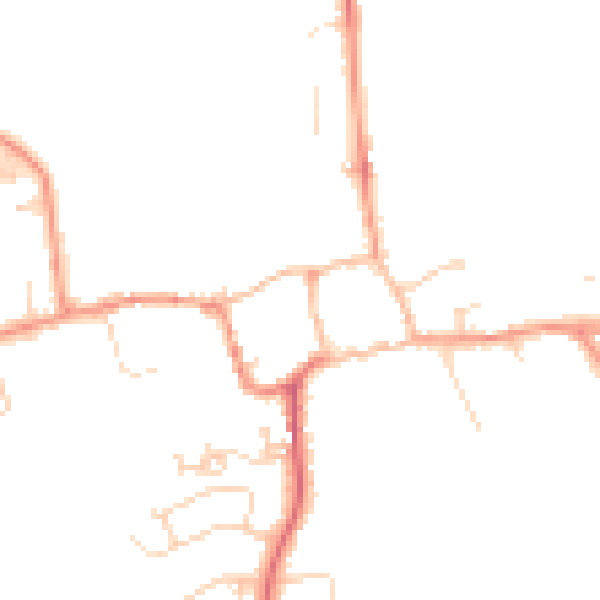 Daytime road noise heatmap for NN3 7SE