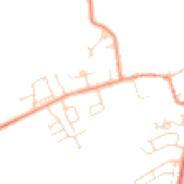 Daytime road noise heatmap for NN3 7SG