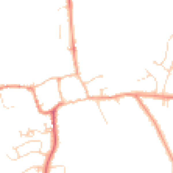Daytime road noise heatmap for NN3 7UD