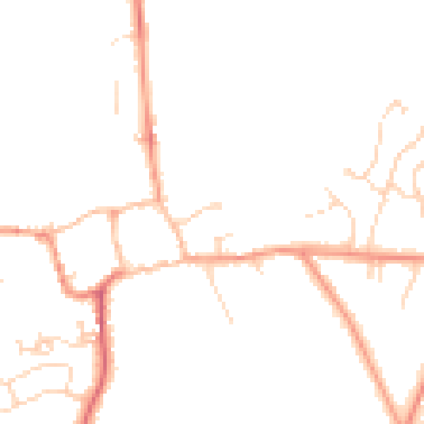 Daytime road noise heatmap for NN3 7WR