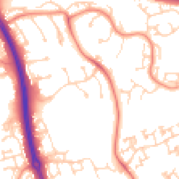 Daytime road noise heatmap for NN3 8AR