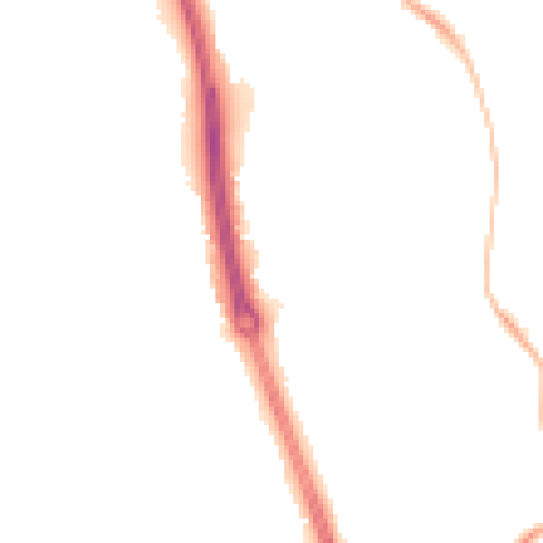 Night-time road noise heatmap for NN3 8BF