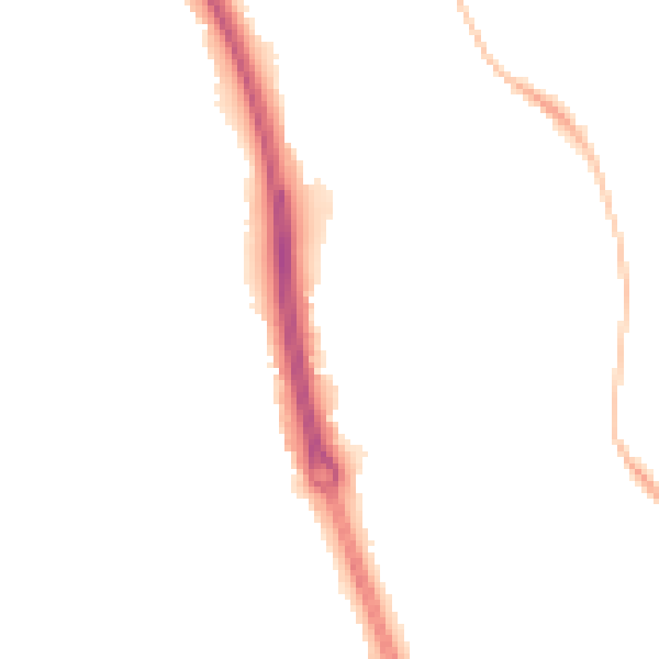 Night-time road noise heatmap for NN3 8EY