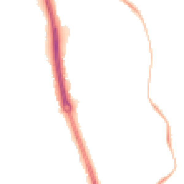 Night-time road noise heatmap for NN3 8JN