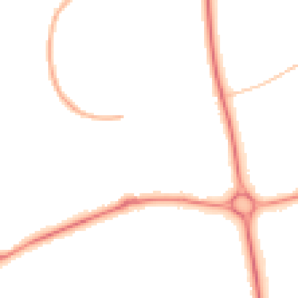 Night-time road noise heatmap for NN3 8PB