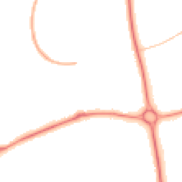 Night-time road noise heatmap for NN3 8PE