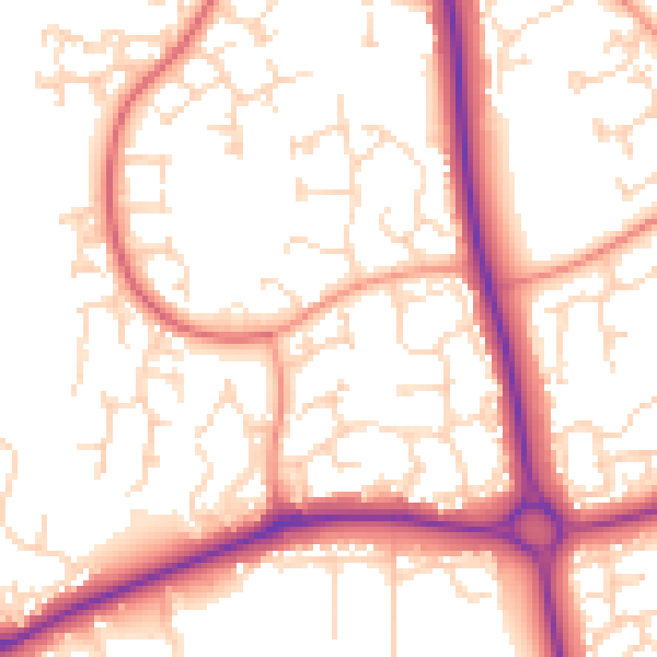 Daytime road noise heatmap for NN3 8PX