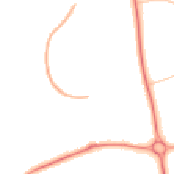 Night-time road noise heatmap for NN3 8QE