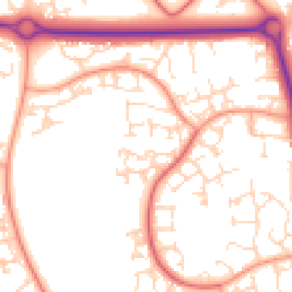 Daytime road noise heatmap for NN3 8TS