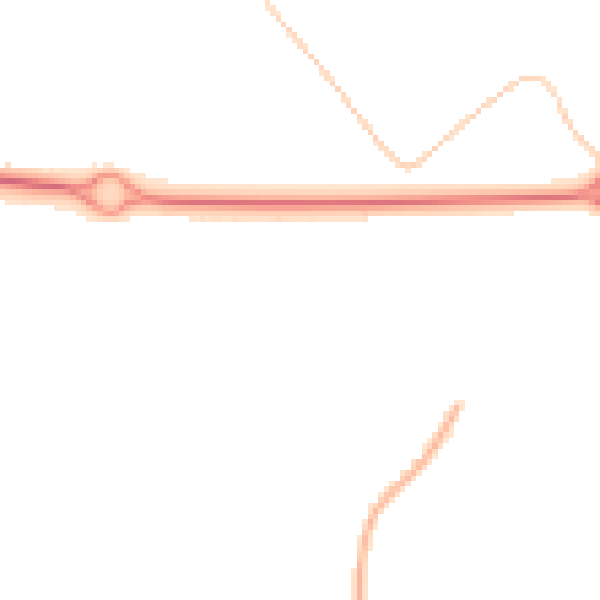 Night-time road noise heatmap for NN3 8XZ