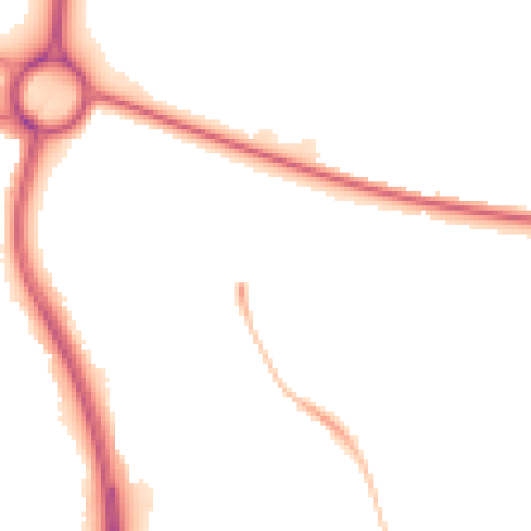 Night-time road noise heatmap for NN3 8YE
